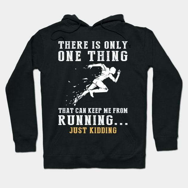 Running on Laughter - Embrace the Humorous Stride! Hoodie by MKGift